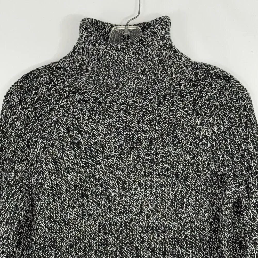 urban outfitters silence + noise black marled turtleneck sweater Small